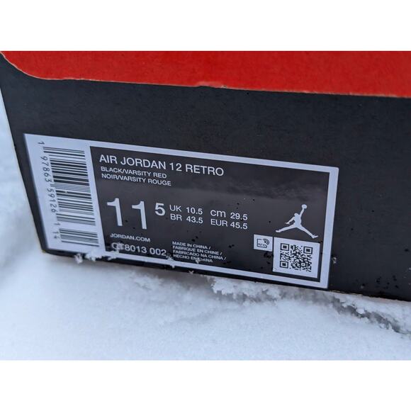 Air Jordan 12 Retro "Flu Game" (2025 Release) | Size 11.5 | Excellent w/ Box - Picture 3 of 15